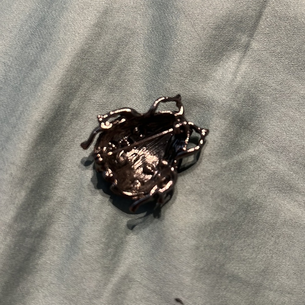 Ladybug Brooch With Multiple Color Rhinestones -S… - image 3